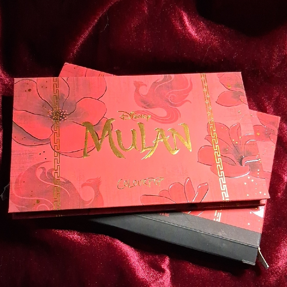 Disney Mulan ColourPop Eyeshadow Palette - Bold Red and Gold
